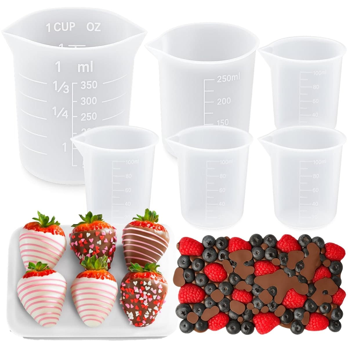 Silicone Cups for Melting Chocolate,