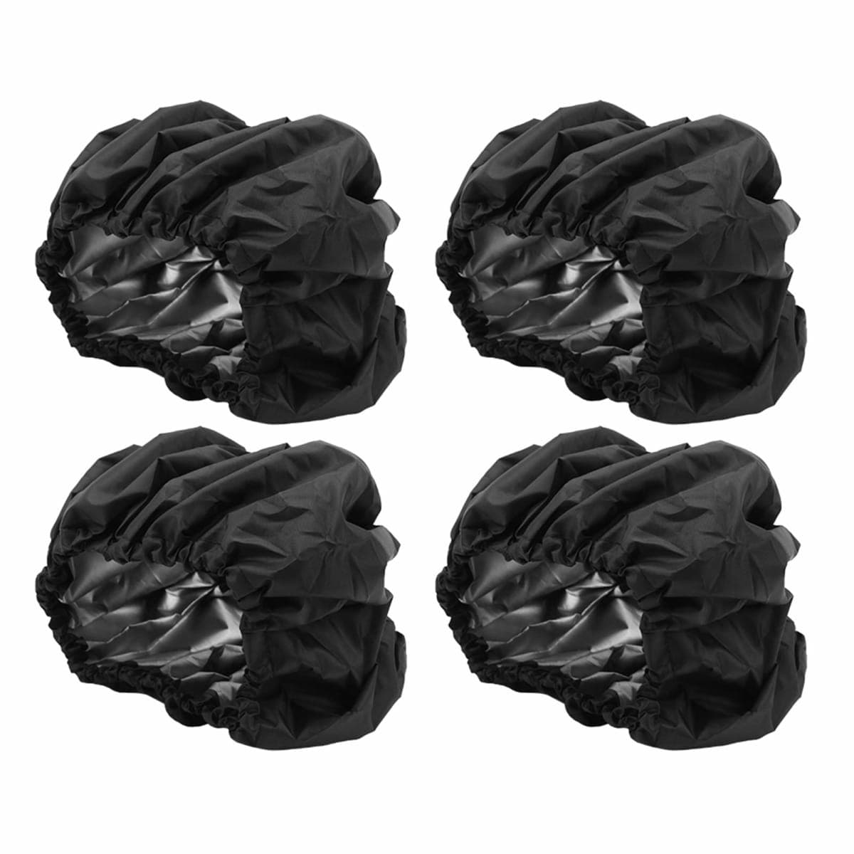 4 Pcs/Set Stroller Wheel Protection Covers Black Wheelchair Tire Protector for Child Kid Baby Stroller Jogger Wheels Protection Covers(L)