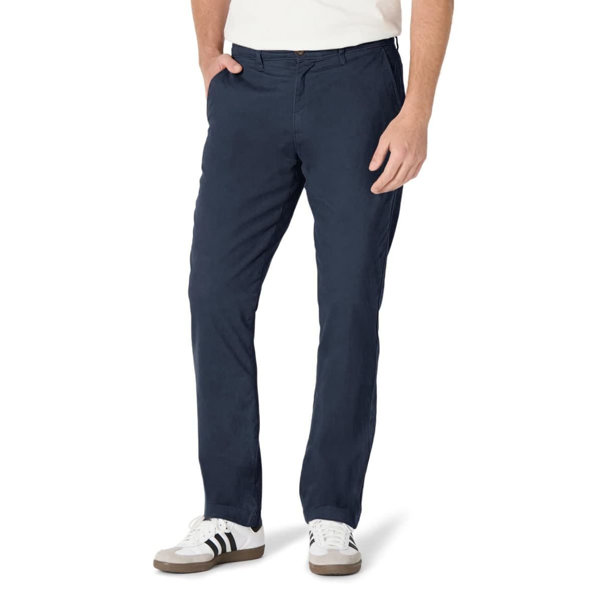 Amazon Essentials Men's Athletic-Fit Broken-in Chino Pant, Navy, 36W x 32L