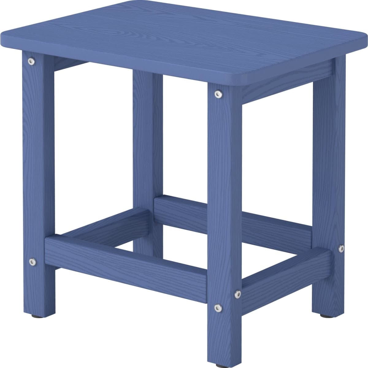 BIVODA HDPE Outdoor Side Table, 16.6-Inch Weatherproof Small Outdoor Table for Adirondack, Porch, Poolside, Deck, Balcony (Navy Blue)