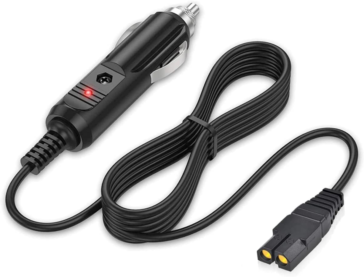 FGIEU 12V Car DC Power Cord Compatible with Igloo Cool Chill, Iceless TE Thermoelectric Cooler, Replacement Car Adapter 25121 for Igloo Electric Cooler. (10FT)