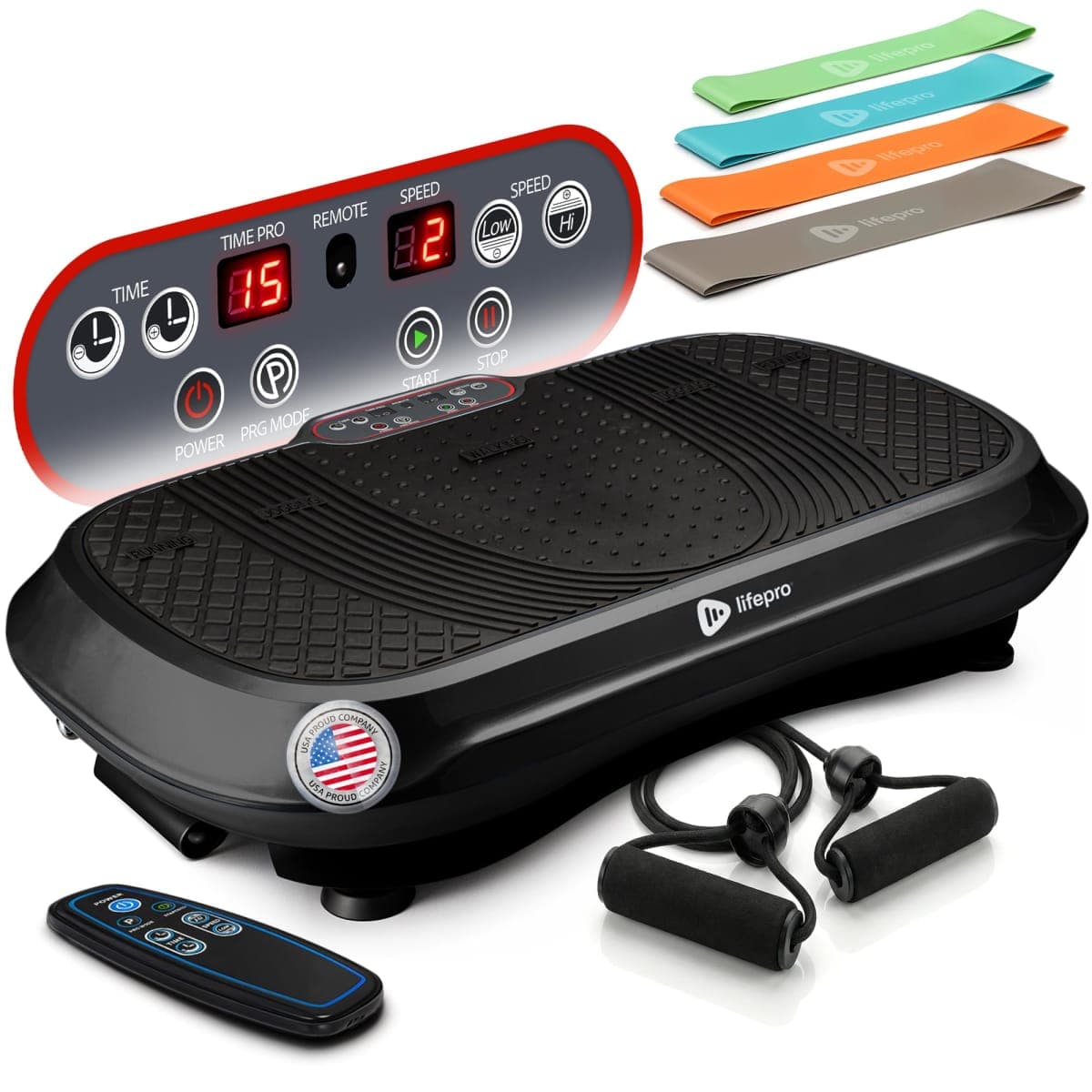 Vibration Plate Exercise Machine - LifePro Black