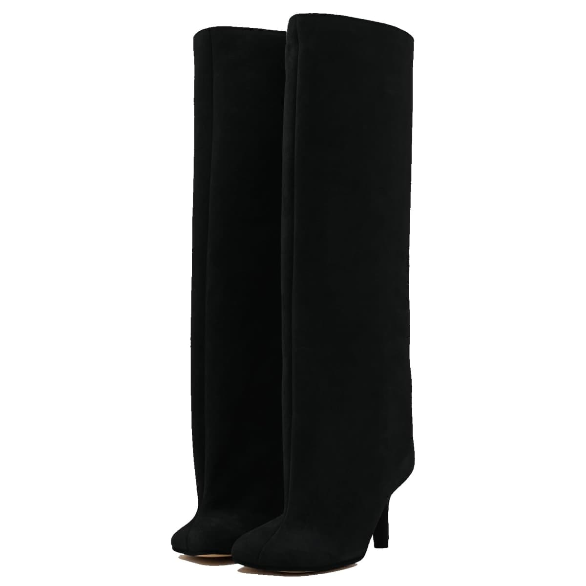 VOZTOLLS Women's Knee High Suede Boots for Women Wide Calf Square Toe St...