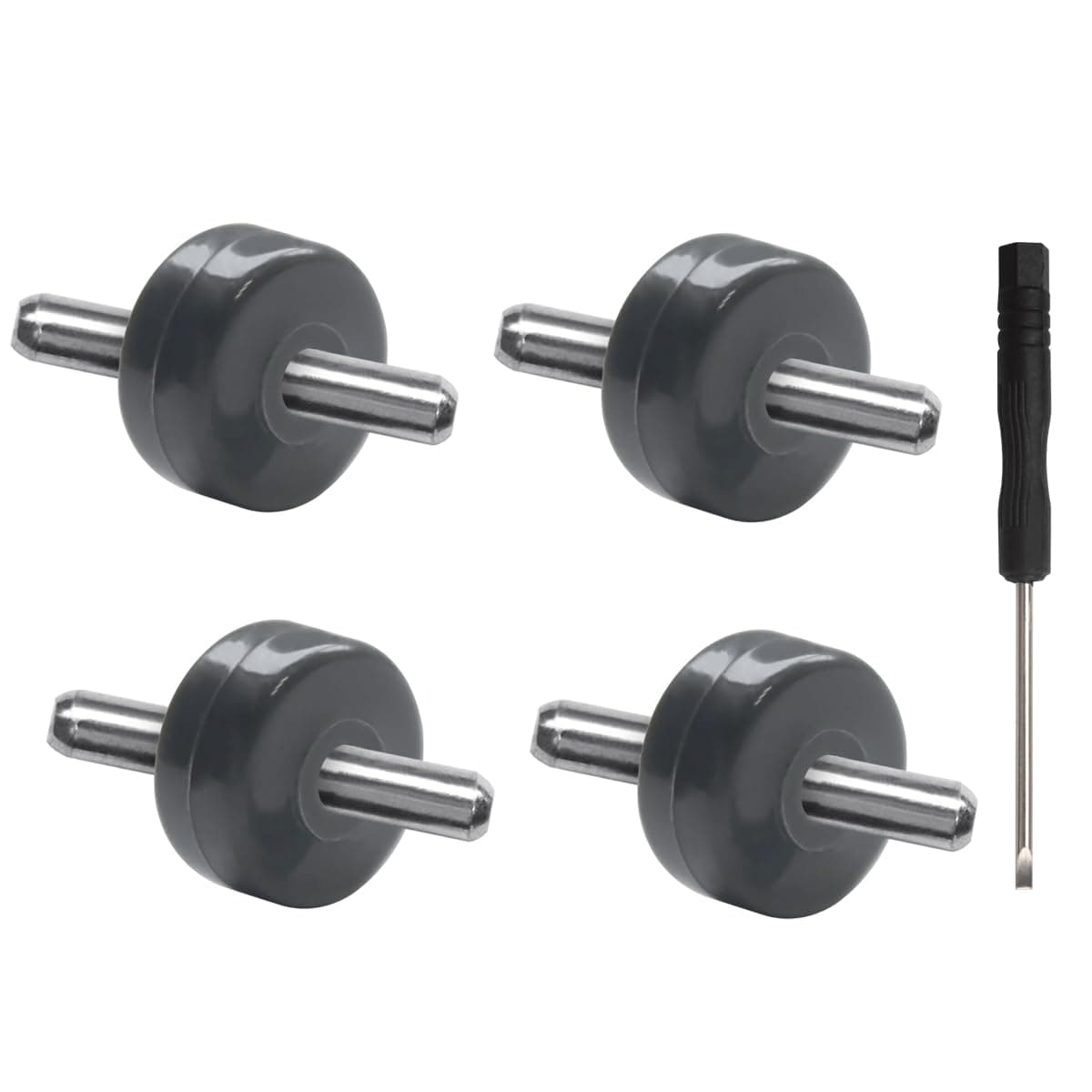 iParto Replacement Caster Front Wheels for Shark Navigator Lift Away NV22, NV42, NV341, NV350, NV351, NV352, NV355, NV356e, NV360, NV500, NV501, NV752, UV440, HV300, HV320 with Pry Tool (2 Pairs)