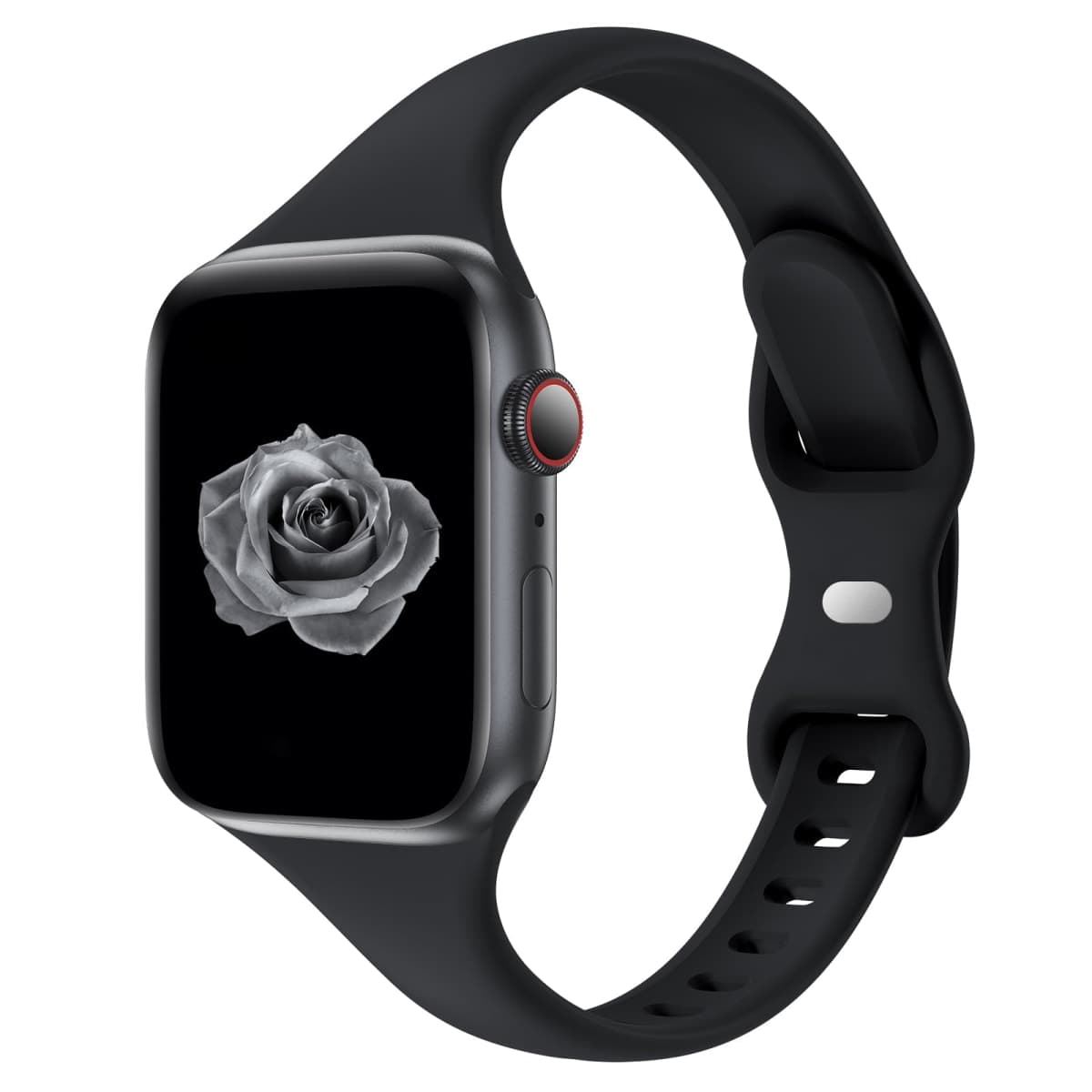 Acrbiutu Bands Compatible with Apple Watch 38mm 40mm 42mm 44mm, Slim Thin Narrow Replacement Silicone Sport Accessory Strap Wristband for iWatch Series 1/2/3/4/5 Women Men