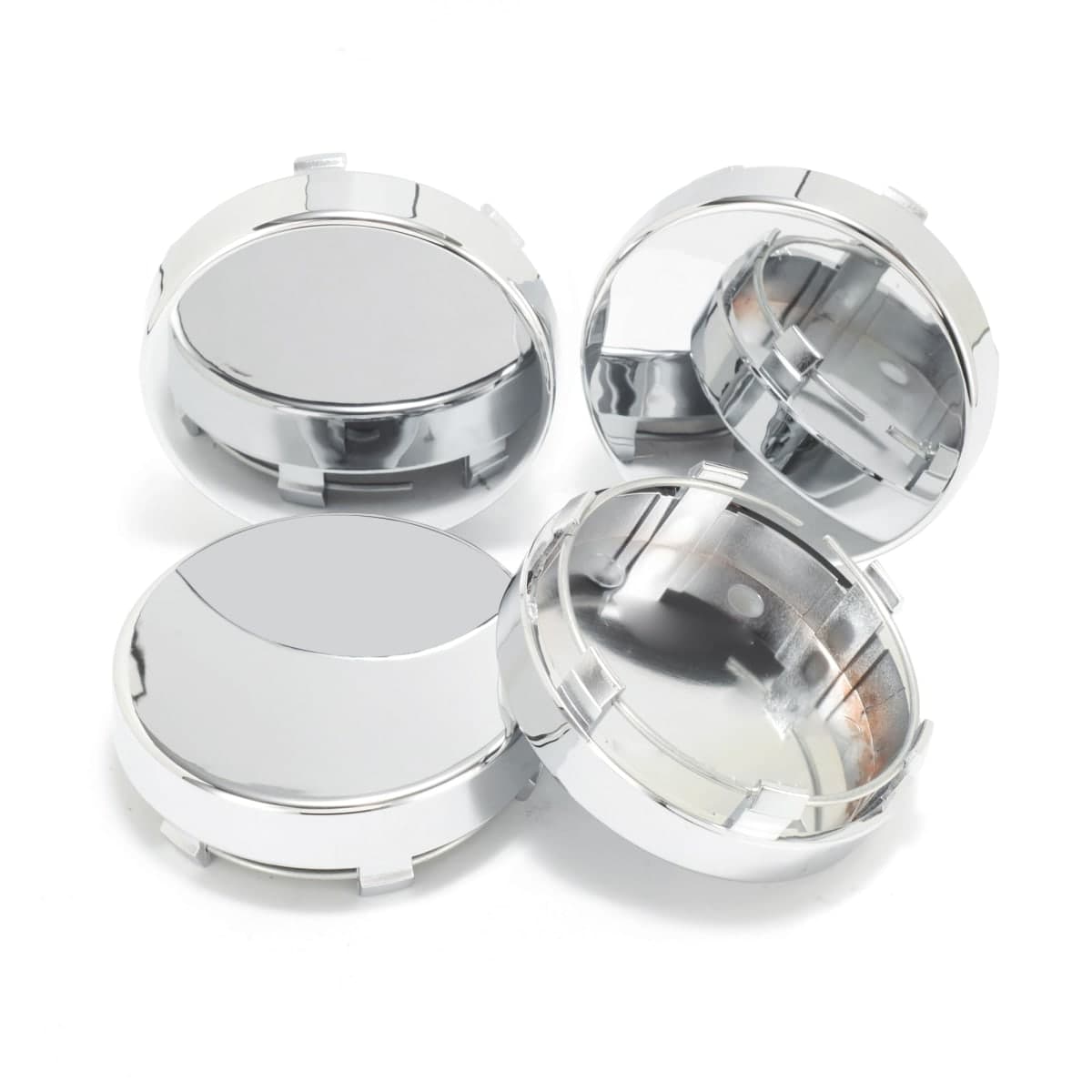 4Pcs 3.31in / 84mm Car Wheel Center Caps for 6030K85 CLG325 Chrome Outer 3.31 in, Inner 3.13 in Snap-On Hub Caps
