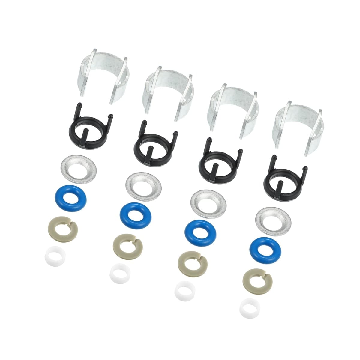 HOPESPANNER 4Set Fuel Injector Seal Repair O-Ring Kit 06H998907A 06J998907 06G998907 for VW Beetle Golf Passat Jetta Tiguan for Audi A3 A4 S4 A5 S5 A6 Q3 Q5 TT Replace Parts Vehicle Components