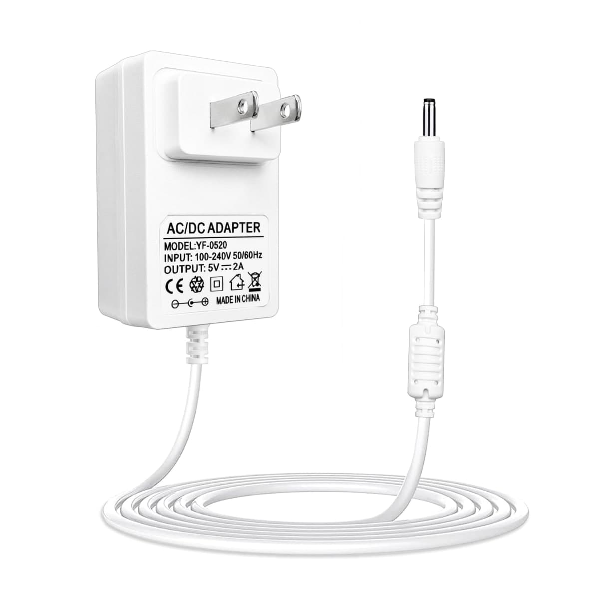 5V Power Adapter Cord for Hatch Baby Rest, Rest+, and Rest Mini Sound Machines, Night Lights, and Sleep Trainers, Barrel Style Plug, Replacement Charger with 6.56ft Cable