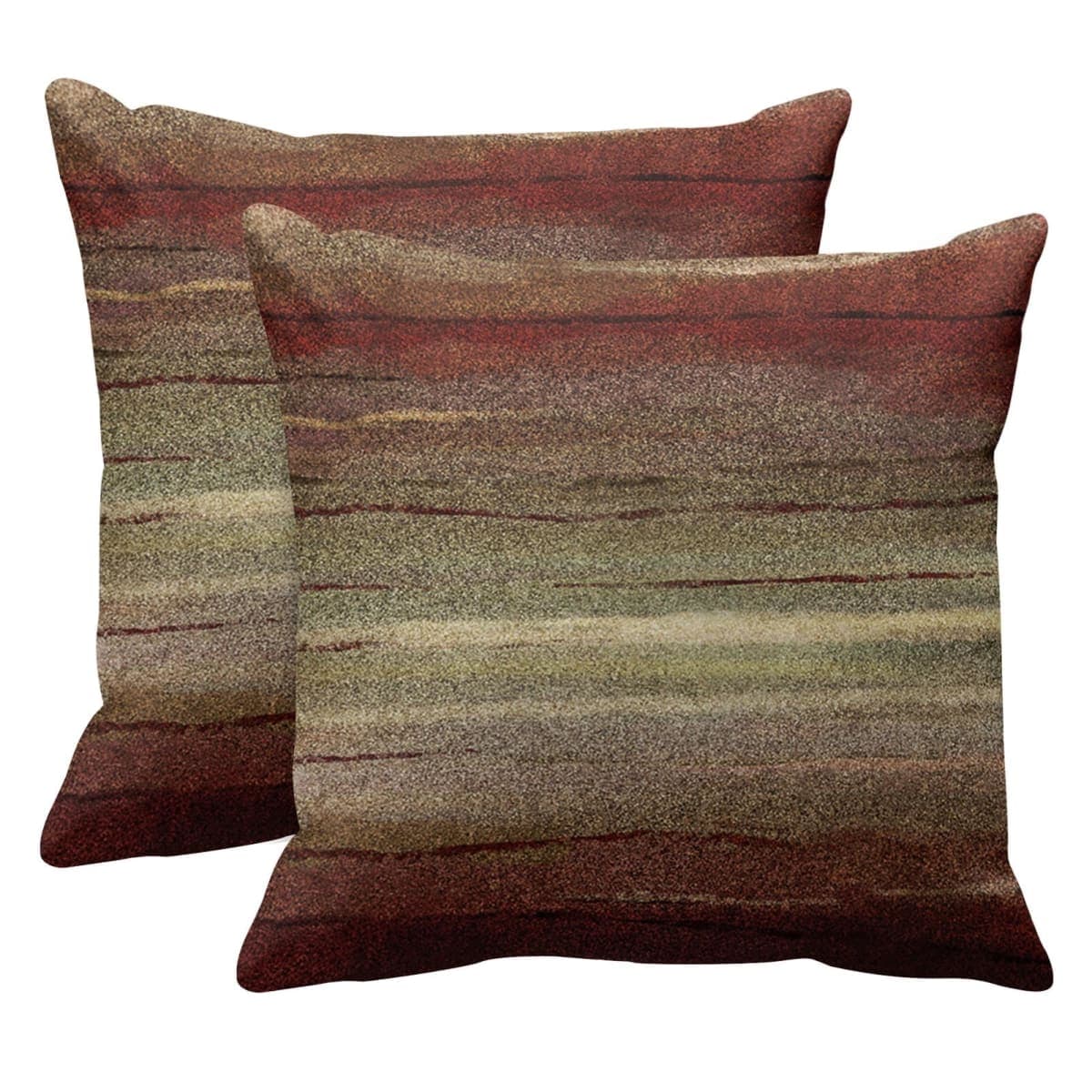 Emvency Set of 2 Throw Pillow Cover Western Tribal Geometric Brown Southwest Decorative Pillow Case Home Decor Square 16 x 16 Inch Pillowcase