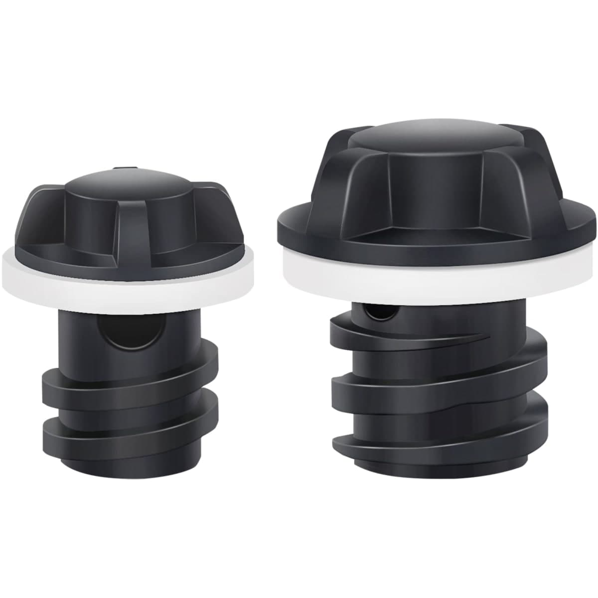 Cooler Drain Plug for RTIC Coolers, 2 Pack Large & Small Replacement Plugs Compatible with RTIC 20QT, 45QT, 65QT Coolers with New 2 Drains, Ice Chest Plug for RTIC