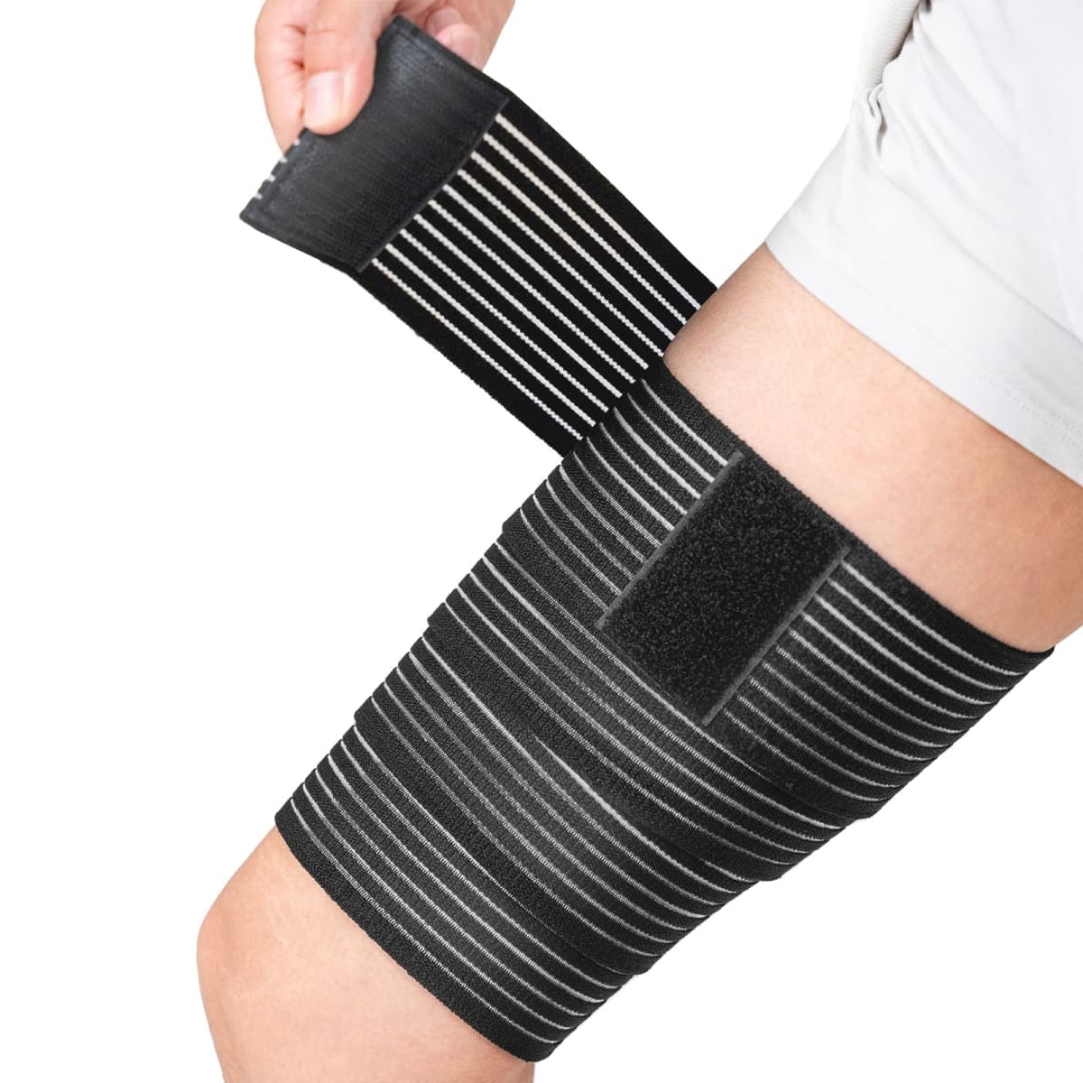 Zuscot 1 Pcs Thigh and Hamstring Compression Wrap, Adjustable Thigh Compression Brace, Versatile Compression Bandage
