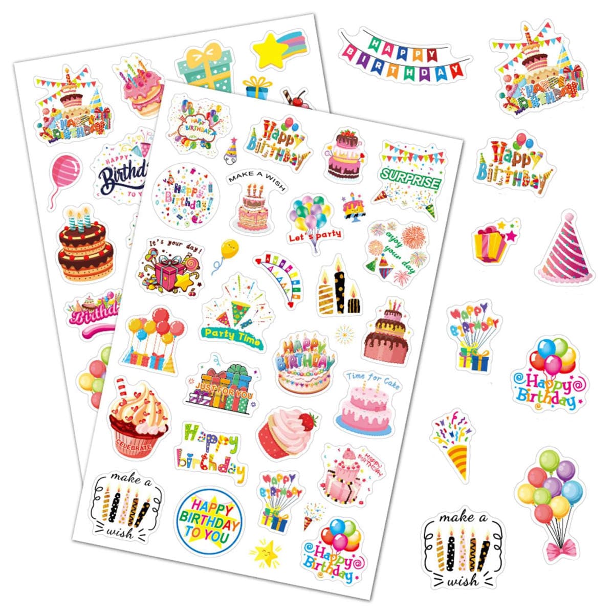 Ychsring Happy Birthday Stickers
