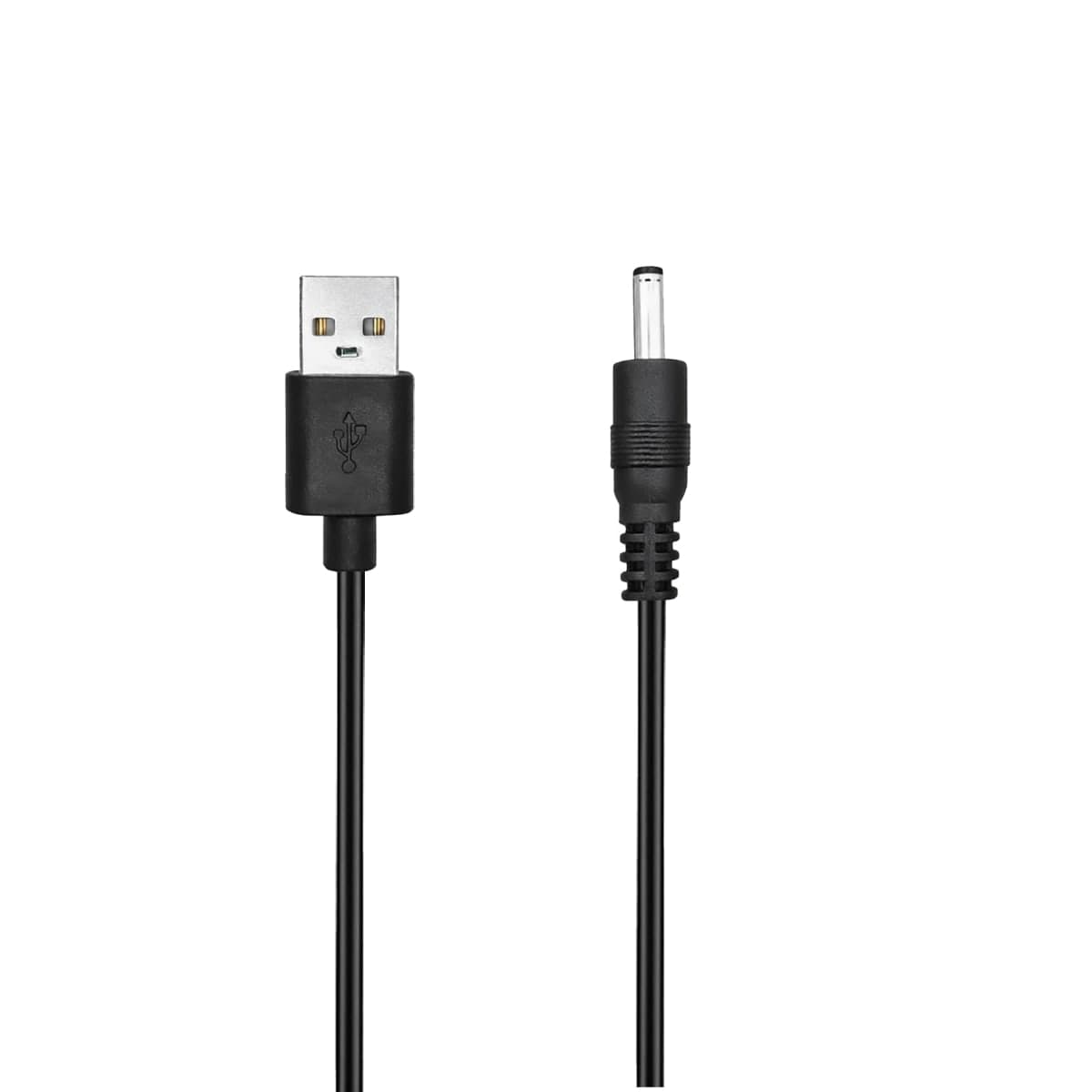 AZJCKEW USB Charger Cable Compatible with Bitvae D2 R1 R2 S2 Fairywill 917 508 507 D1 D3 D7 D8 7AM2M AM105 AM110 Sonic Toothbrush, DC 3.5mm USB Charging Cord, 5FT Black Cable