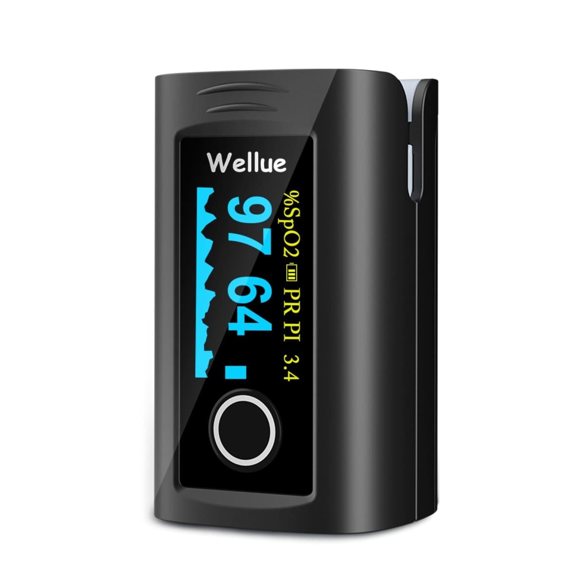 Wellue Fingertip Pulse Oximeter, Blood Oxygen Saturation Monitor with Ba...