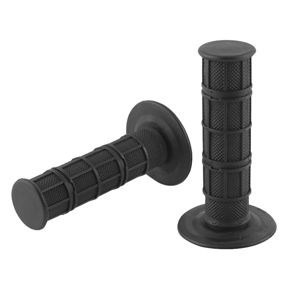 7/8" Motorcycle Hand Grips 22mm Left 24mm Right Compatible with Honda CRF Yamaha YZF WRF KXF KLX Pit Dirt Bike Offroad Black