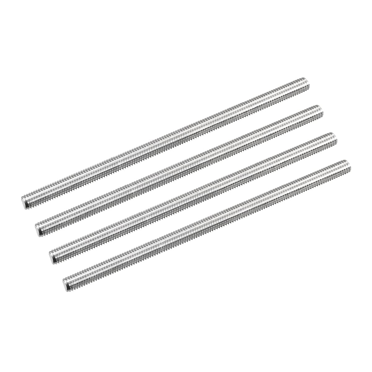 MECCANIXITY Fully Threaded Rod M5 x 100mm 0.8mm Thread Pitch 304 Stainless Steel Right Hand Threaded Rods Bar Studs 4 Pack