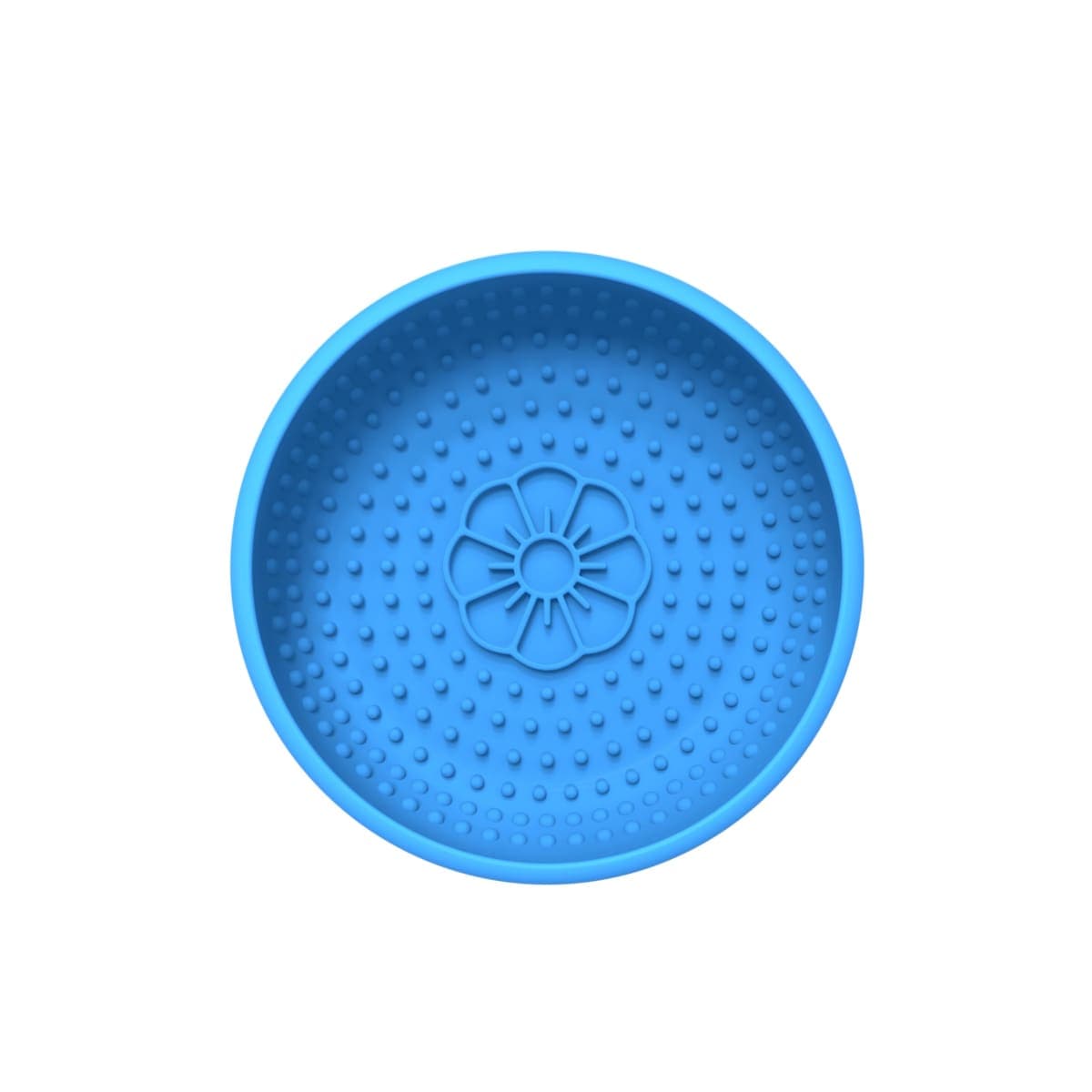 Saphe Dog Lick Bowl, Anxiety Relief Lick Silicone Dog Bowl, Non-Slip Licking mat for Distraction, Freezer & Dishwasher Safe (Blue)