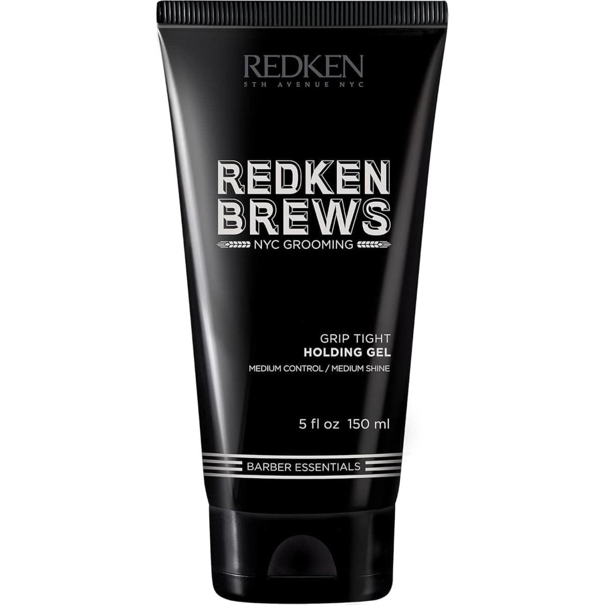 Redken Brews Holding Gel, Medium Hold & Shine, Weightless Formula Seals Moisture, Flake-Free, For All Hair Types, Great for Curly, 150 ML
