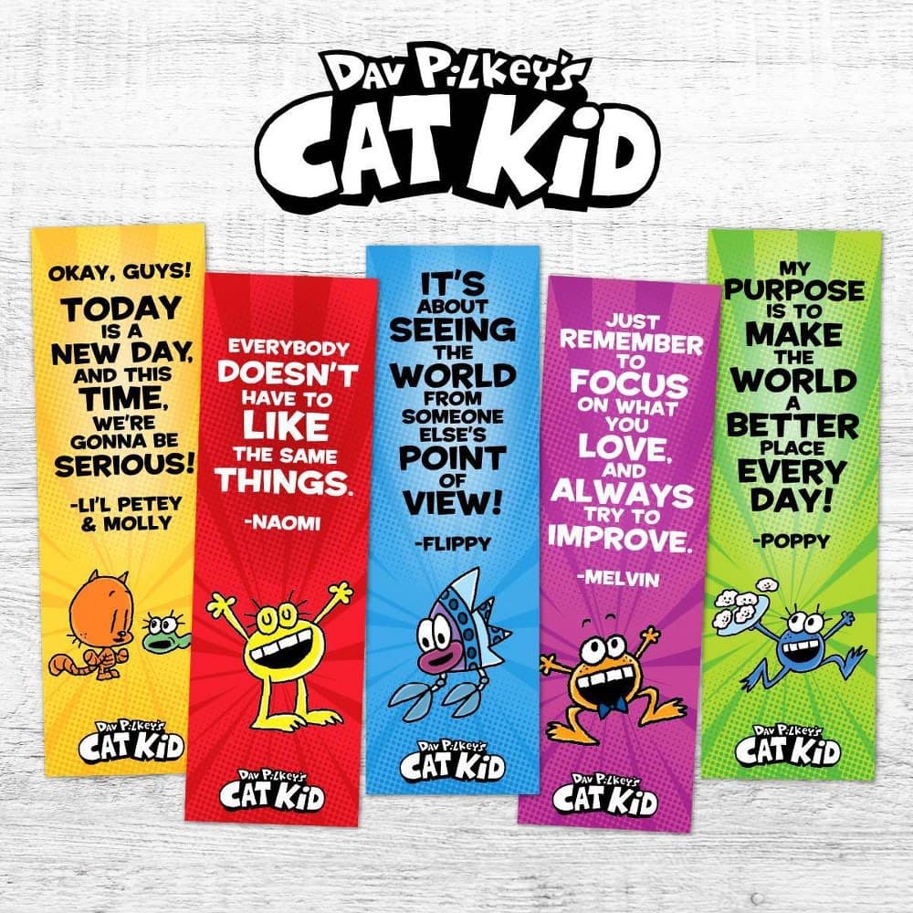 Cat Kid Set of 5 Bookmarks