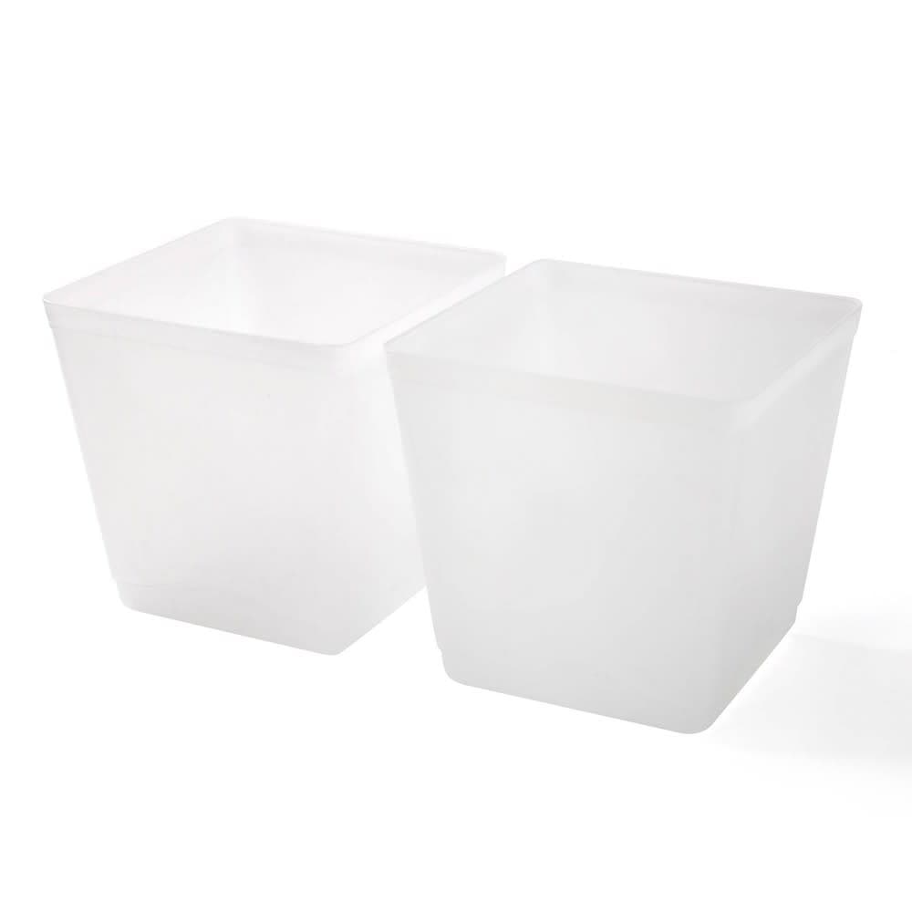 2pk 213oz Plastic Cube Storage Bins Clear - Bullseye's Playground™