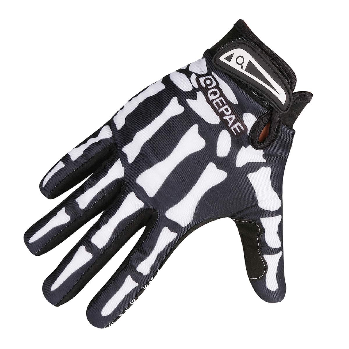 Azarxis Adjustable Lightweight Skeleton Gloves, Anti-Slip Skull Gloves Breathable Sports Gloves for Men Women Cycling, Biking, Workout Motorcycle (Black, X-Large)