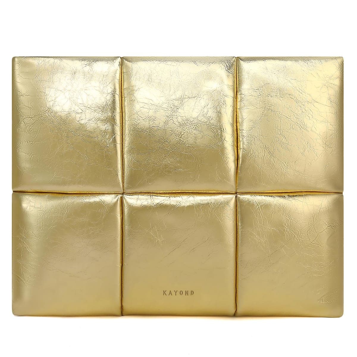 KAYOND 15-16 Inch Puffy Laptop Sleeve for MacBook Air 15 M4/M3/M2 2025-2023and MacBook Pro 16 in M4 2024,Gold