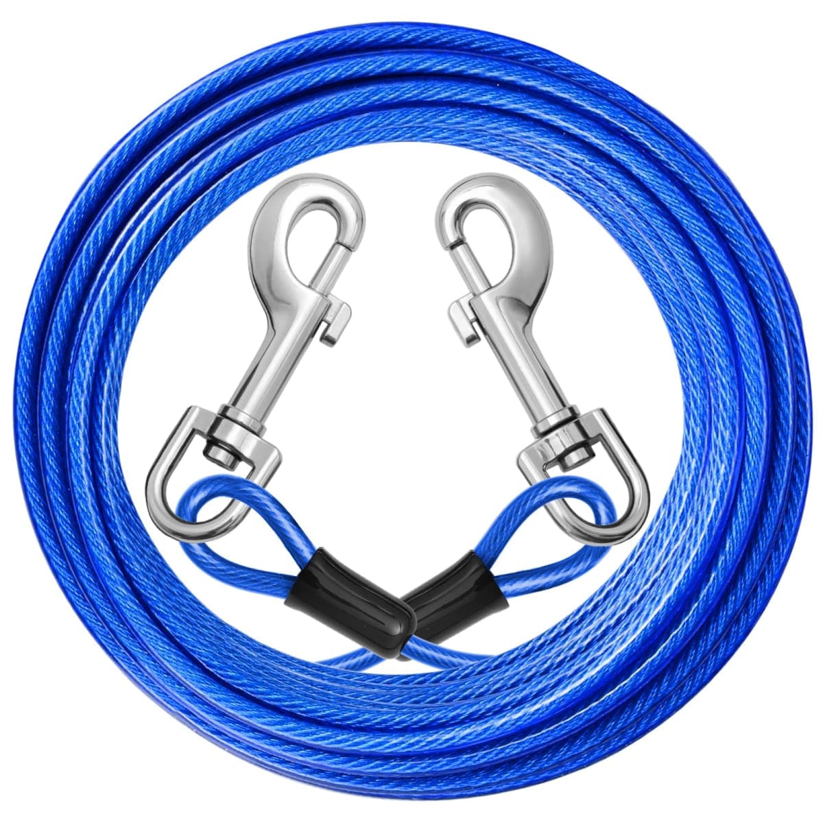 jenico Dog Tie Out Cable: 10ft Dog Leads for Yard Heavy Duty for Small Dogs