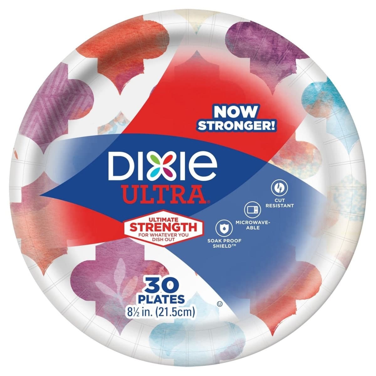 Dixie Ultra174; Limited Edition Paper Plates 8.5" Plates - 30ct Multi-Colored