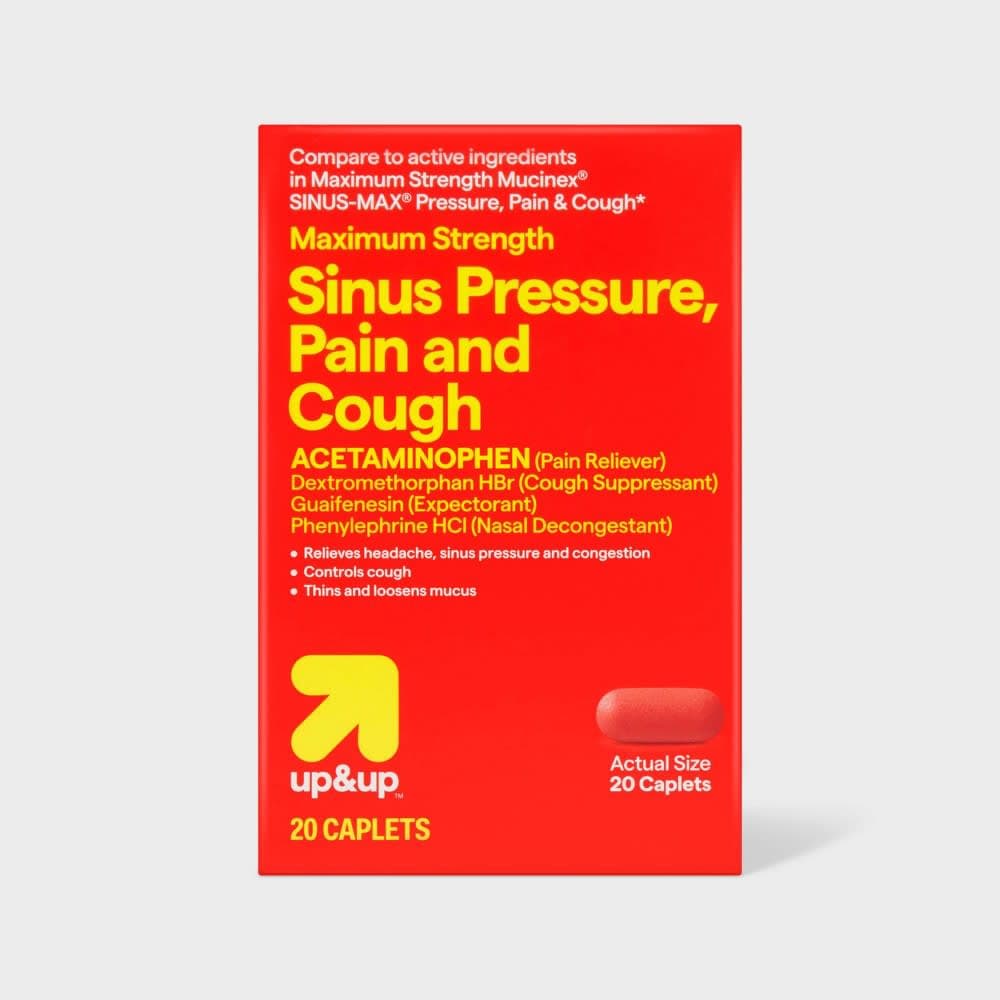 sinus pressure and pain and cough / TABLET, FILM COATED