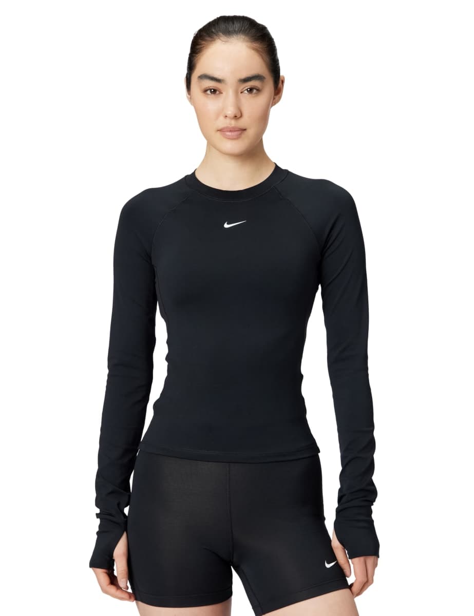 Nike Women's Victory Baselayer Long Sleeve Black/White