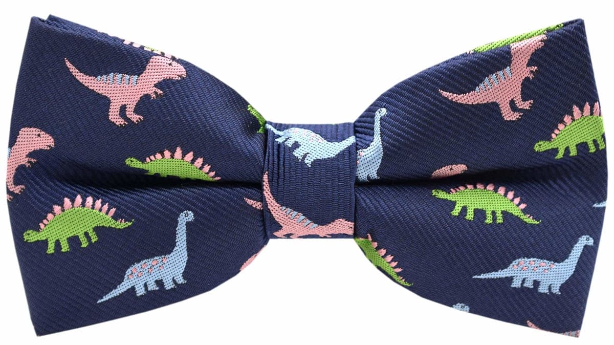 Carahere Boys Handmade Pre-Tied Bow Ties Novel Fun Pattern Bow Ties For Kids, Blue Pink Green, One Size