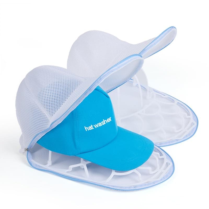 JIANGXINI 2Pcs Hat Washer Cage Hats Cleaner,Hat Washer for Washing Machine,Suitable for washing machines or dishwashers, various sizes of flat and curved baseball cap cleaning machines