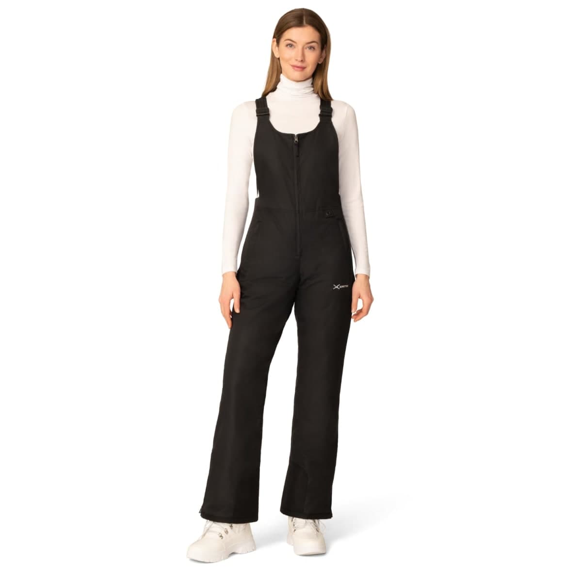 Arctix Women's Essential Insulated Bib Overalls, Black, X-Large