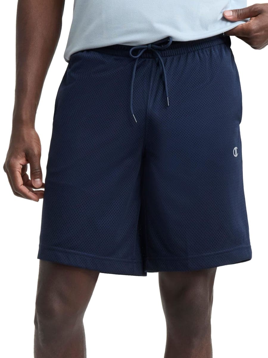Champion Men's Performance 9" Mesh Shorts, Deep Navy, Small