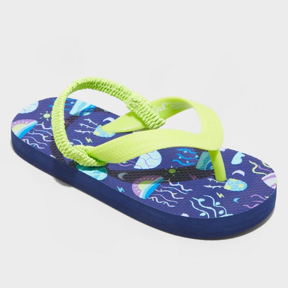 Toddler Adrian Slip-On Flip Flop Sandals - Cat & Jack™ Lime Green S