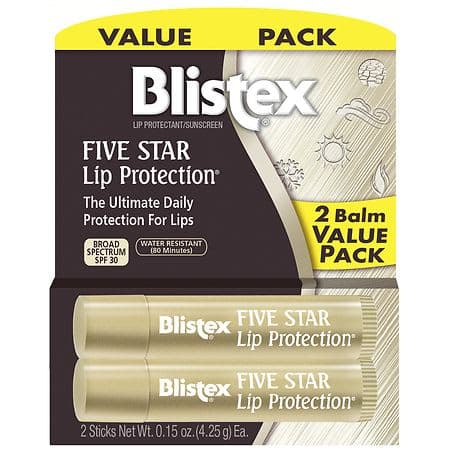 Blistex Five Star SPF 30 Water Resistant Lip Balm - 0.30oz