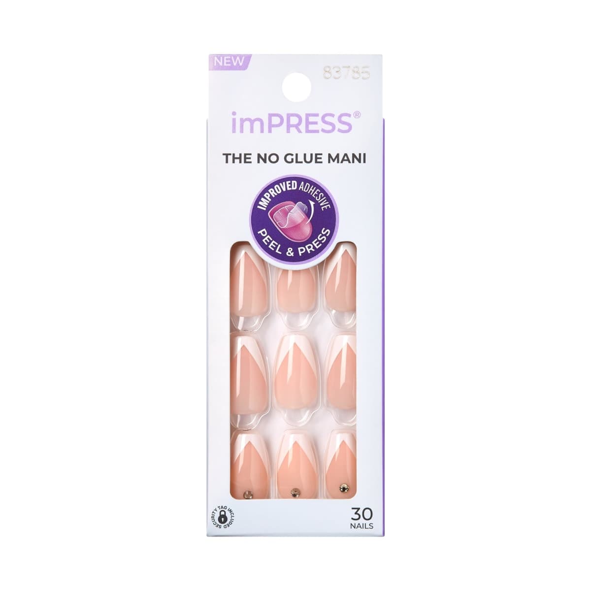 Kiss Nails impress Nails - So French, 30 Count (Pack of 1)