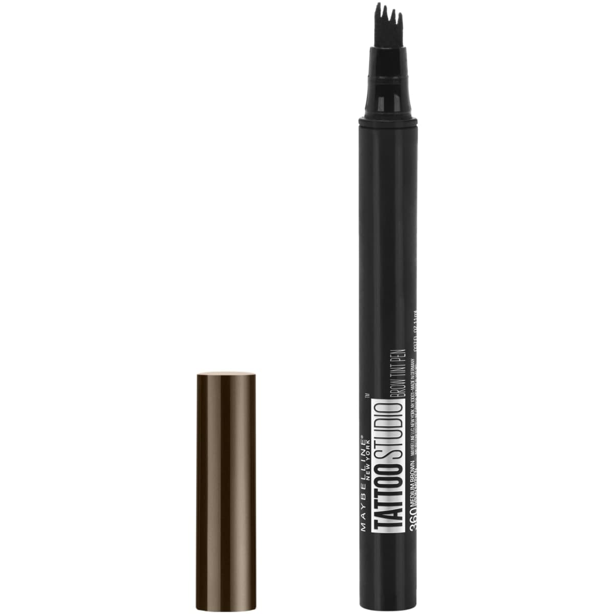 Maybelline New York Tattoo Studio Brow Tint Pen Makeup, Deep Brown, 0.037 fl. oz.