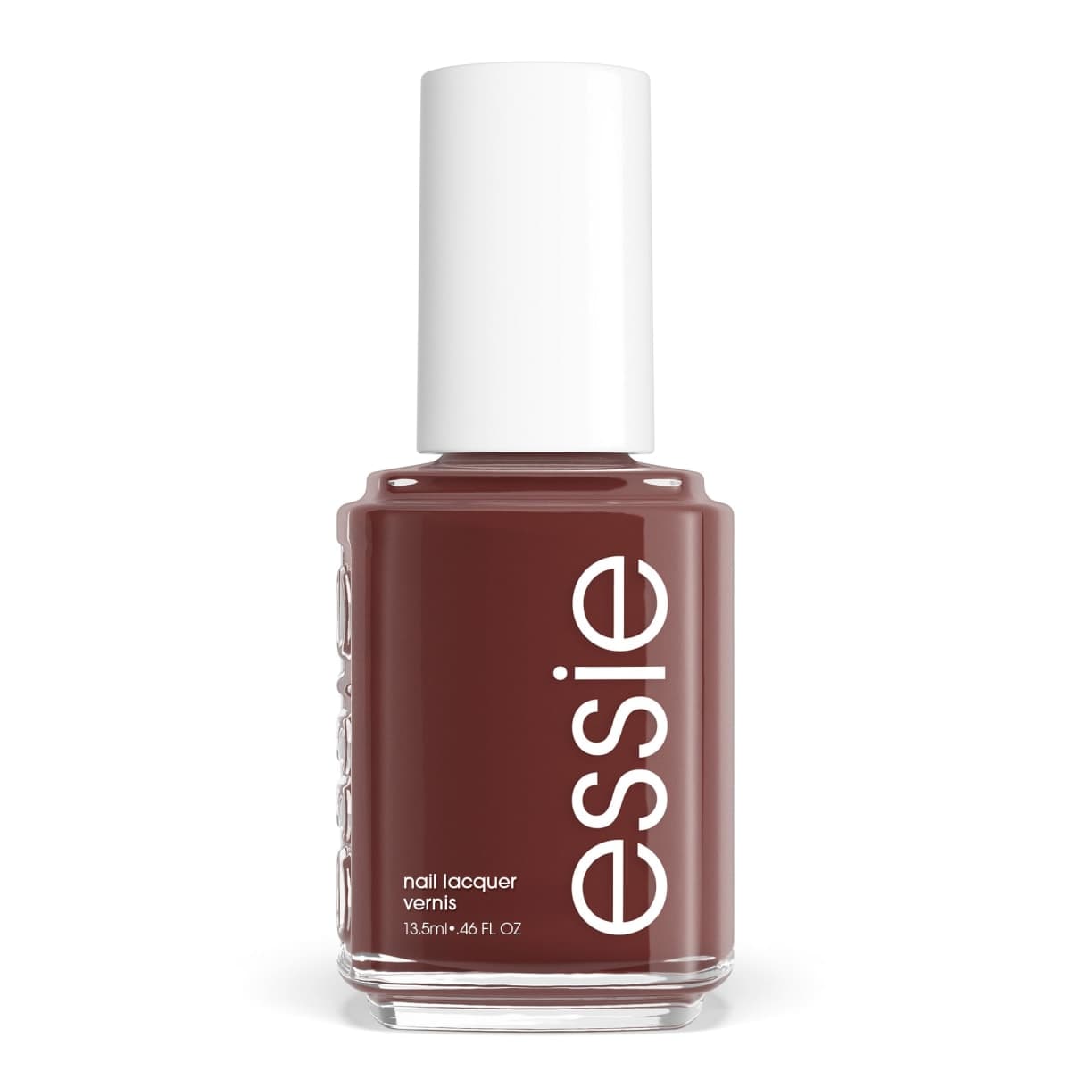 essie nail polish, vegan, glossy shine finish, salon quality formula, no to-do, brown, 13.5ml
