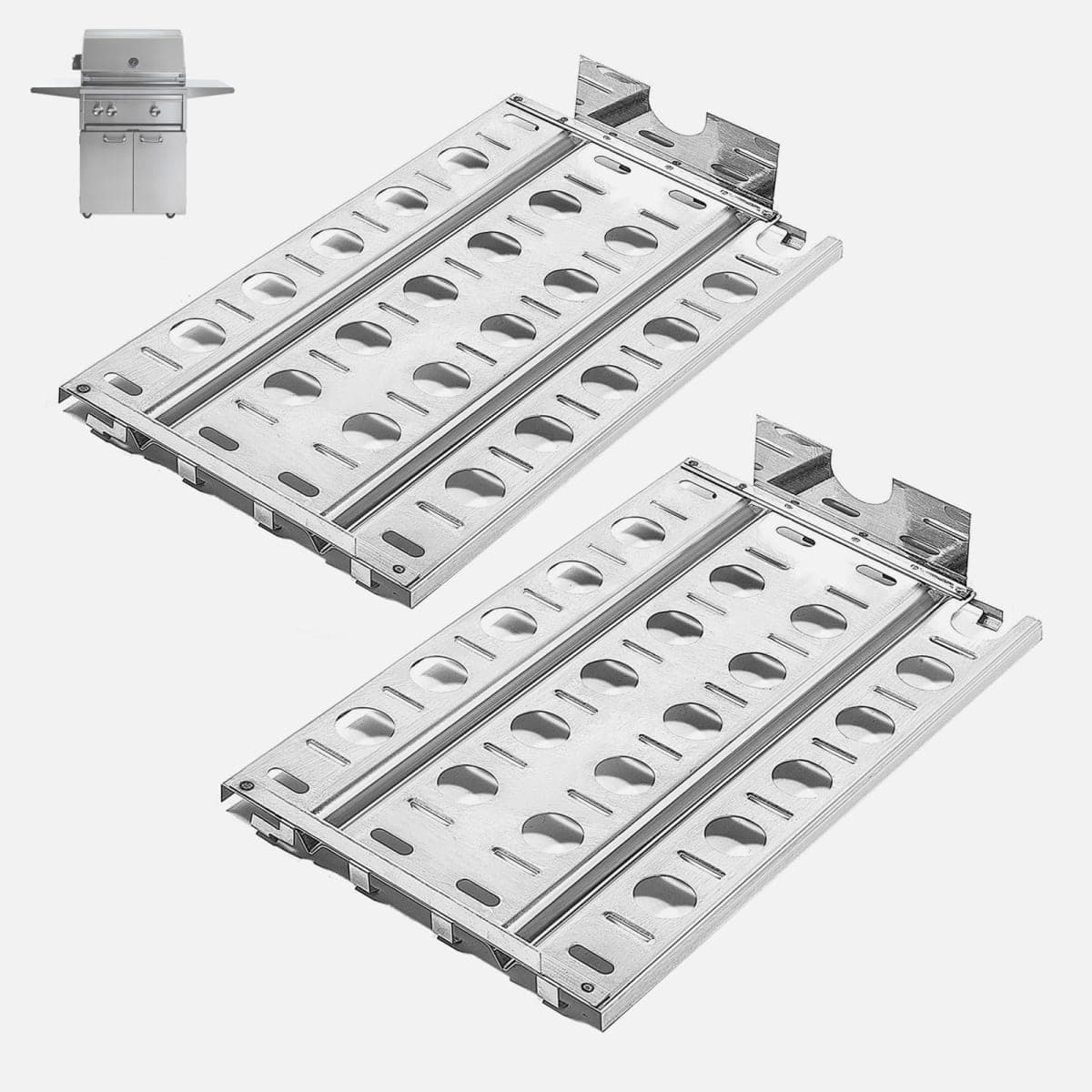 BBQration Briquette Tray for Lynx LBQ36 LBQ27 LBQ48 L30APSFR LDR54 LSB1 LDR27 LDR36 Stainless Steel Heat Shield Replacement Parts for Lynx Premier Series Grills