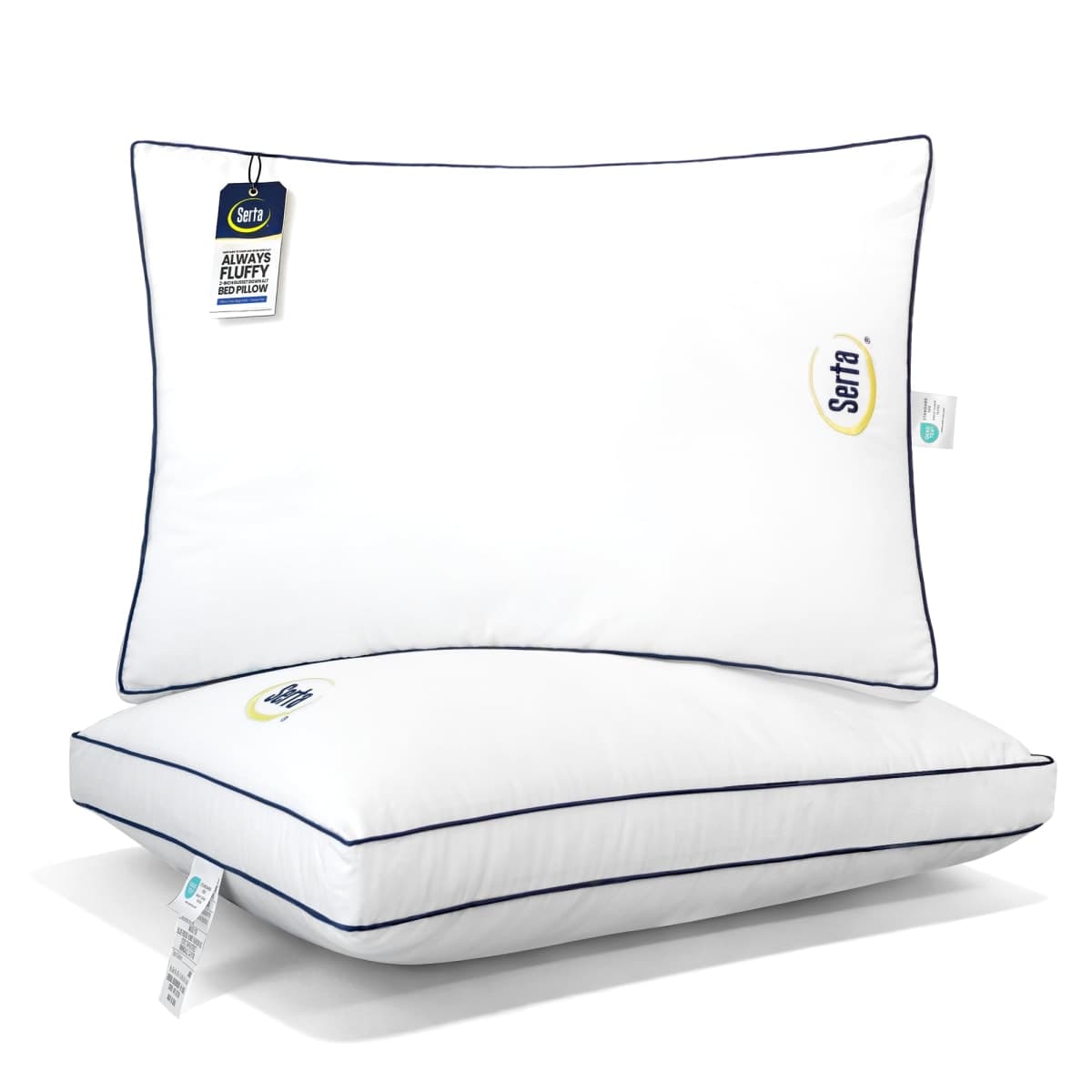Serta Hotel Collection Bed Pillows Queen/Standard Size Set of 2, 18"x26"