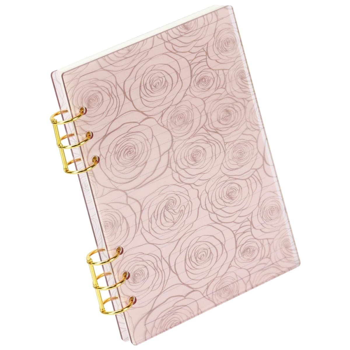 MultiBey A5 6-Ring Pink Acrylic Binder Notebook Cover