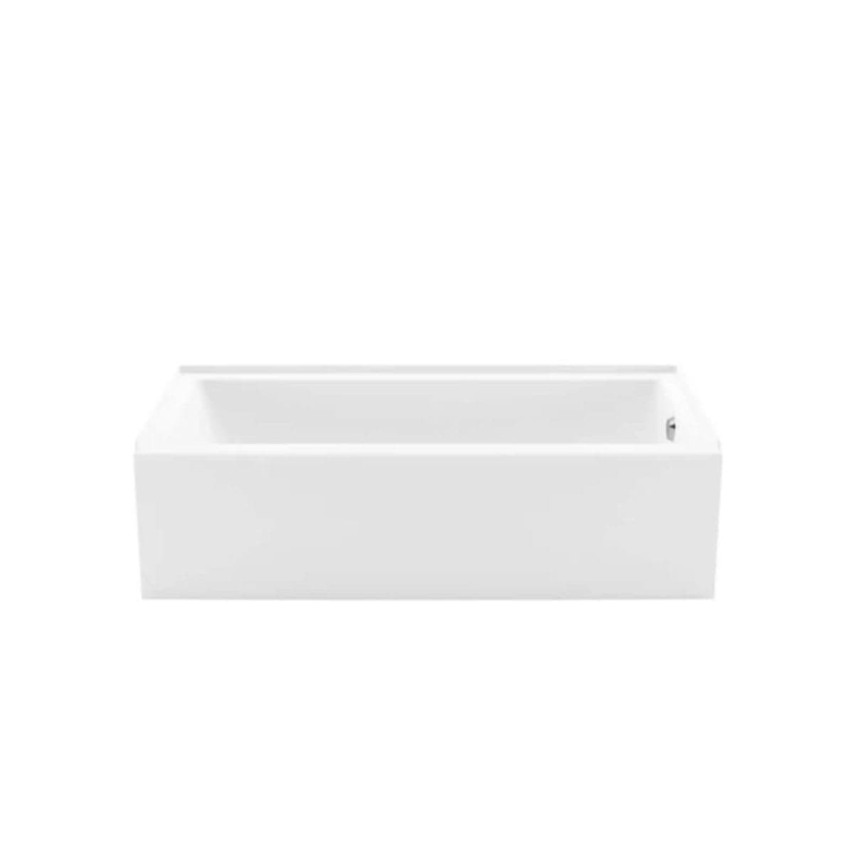 MAAX Bosca Access 60L x 30W x 16H Acrylic Alcove Bathtub with Certified Anti-Slip Floor & Above