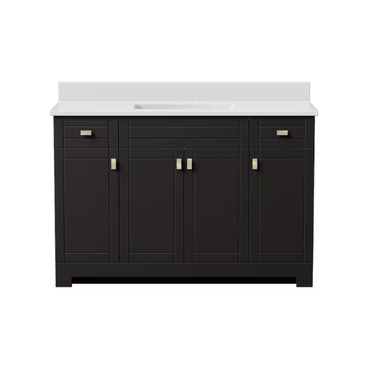 Magick Woods Essex 49-inch 19-inch Vanity Ensemble in Dark Chocolate