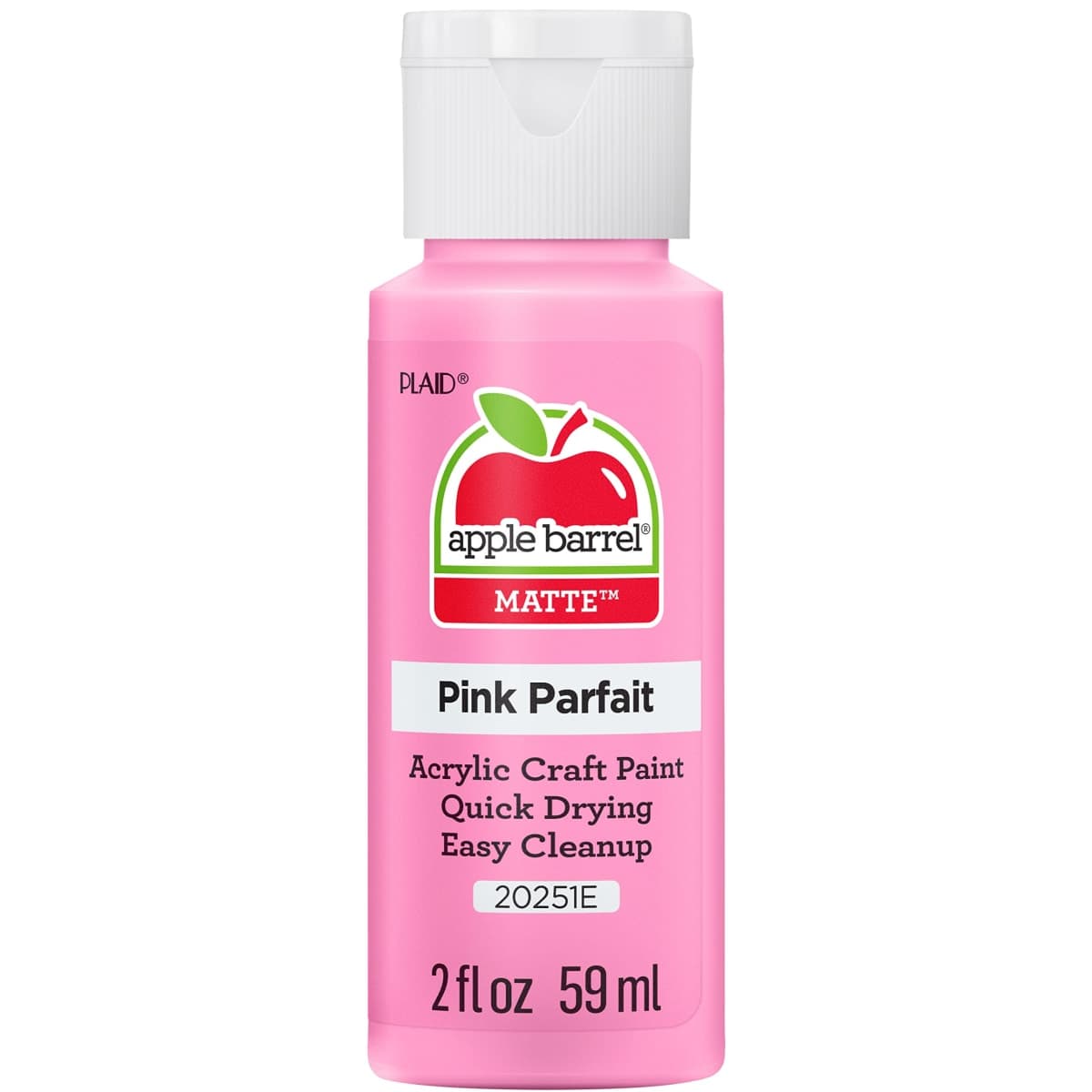 Apple Barrel Acrylic Paint in Assorted Colors (2 oz), 20251, Pink Parfait