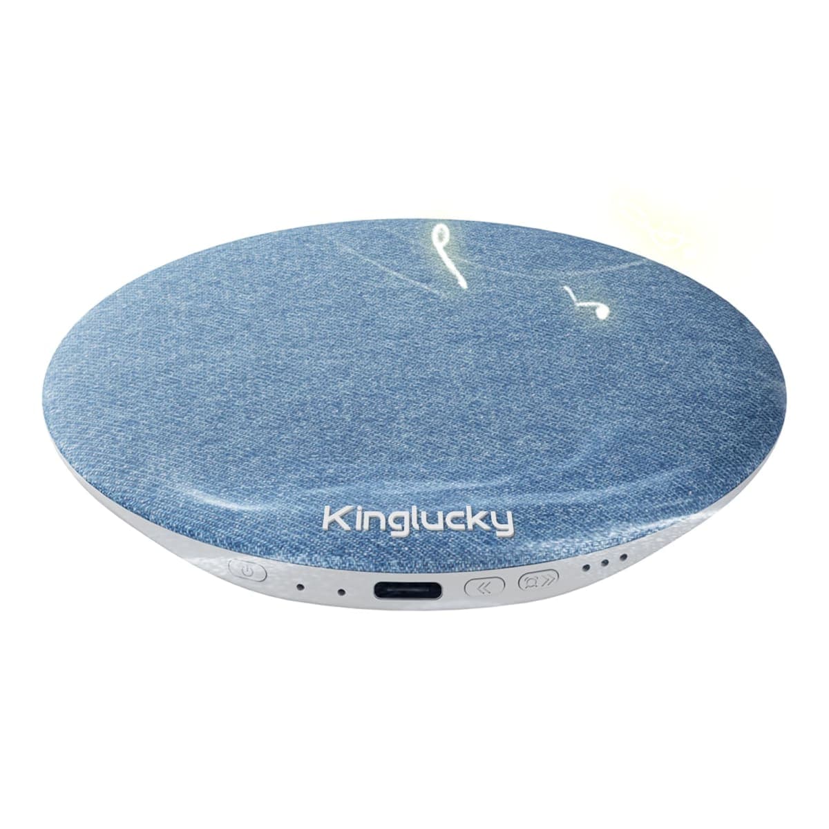 Kinglucky X50 Pillow Speaker for Sleeping, Built-in White Noise Sound Machine Pink Noise for Sleeping, Auto-Off Timer Portable Bluetooth Speaker Under Pillow Rechargeable for Side Sleeper, Blue