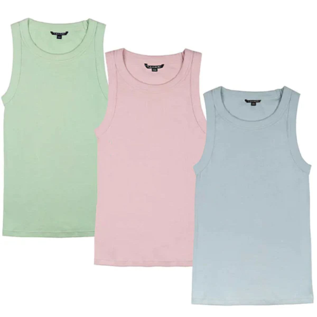 TAHARI Ribbed Cotton Tank Top M/M (8-10)