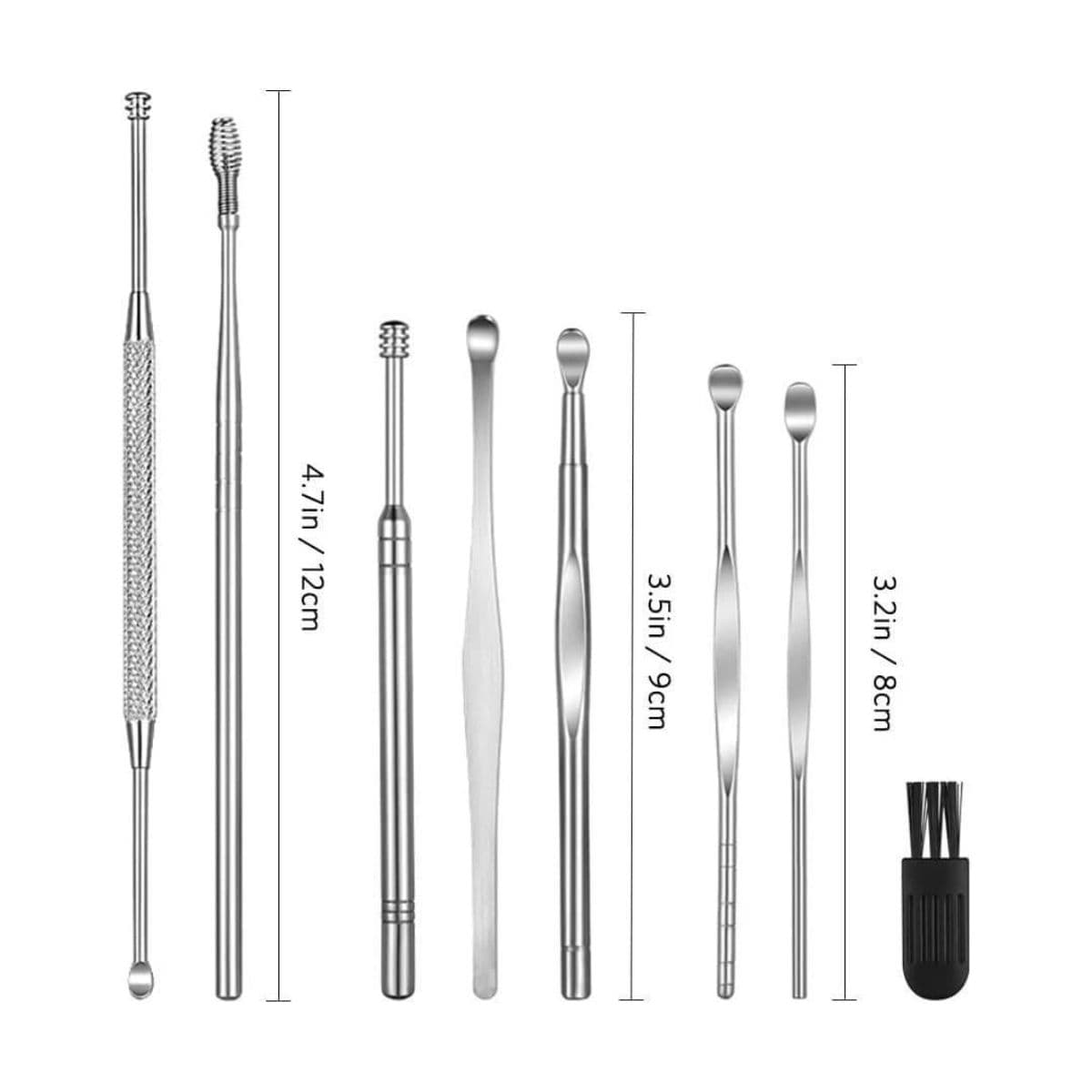 10Pcs Ear Wax Removal Tool for Wax Removal, Earwax Cleaning Tool for Ear Cleaning, Includes Cotton Swabs 1