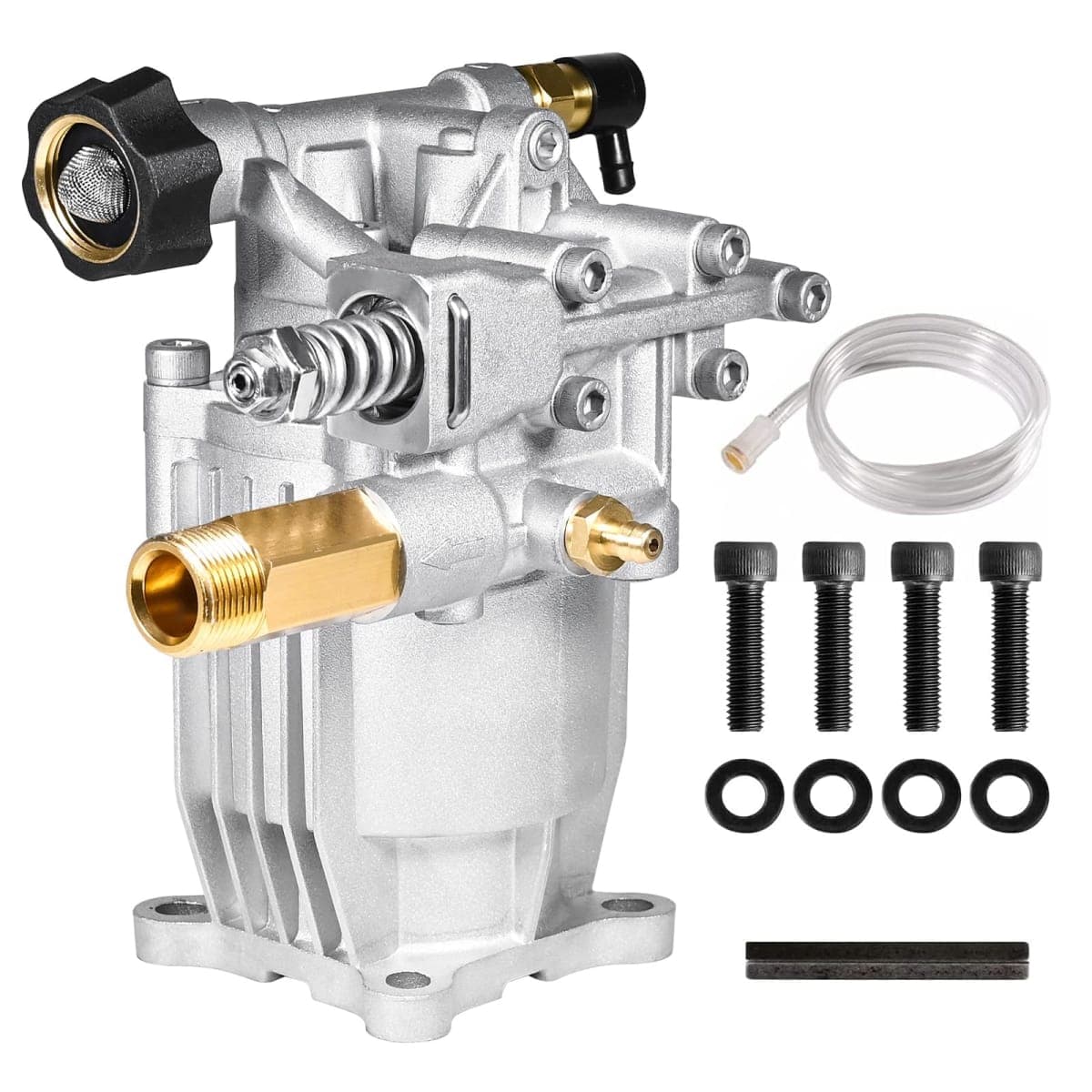 YAMATIC 3/4" Shaft Horizontal Pressure Washer Pump - 3000 PSI @ 2.5 GPM - Original Engineering OEM Pump for Most Brand Gas Engine Power Washer