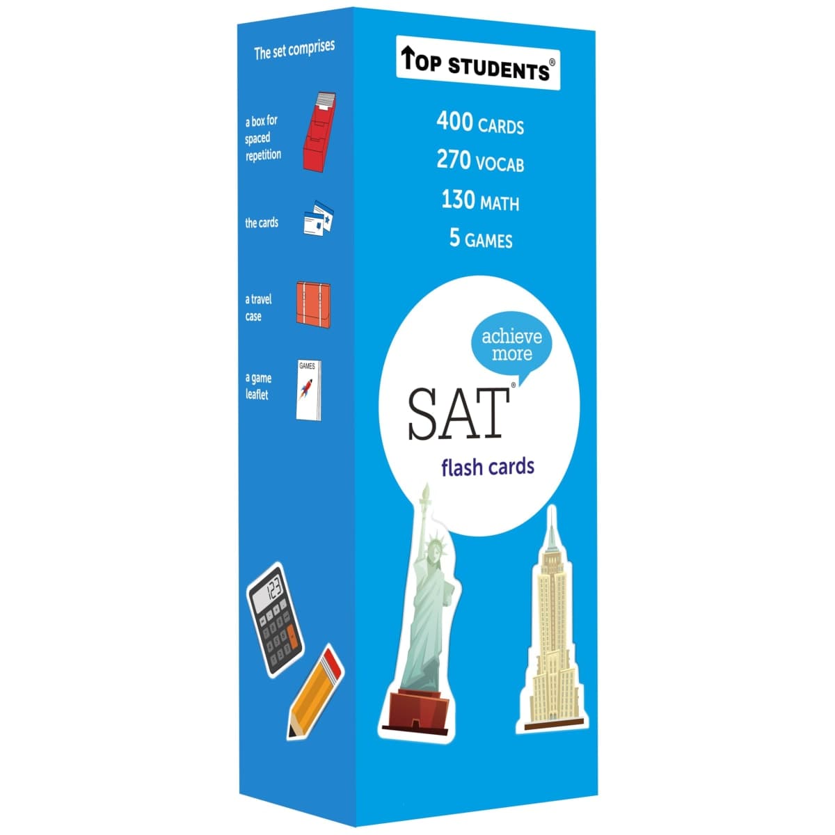 SAT Flash Cards 2026-2027 | 400 SAT Vocabulary + SAT Math Flash Cards | SAT Prep | SAT Math Cards | SAT Vocab Cards | SAT Prep Cards | SAT Words | SAT Classroom and Home Kit | SAT Digital Prep